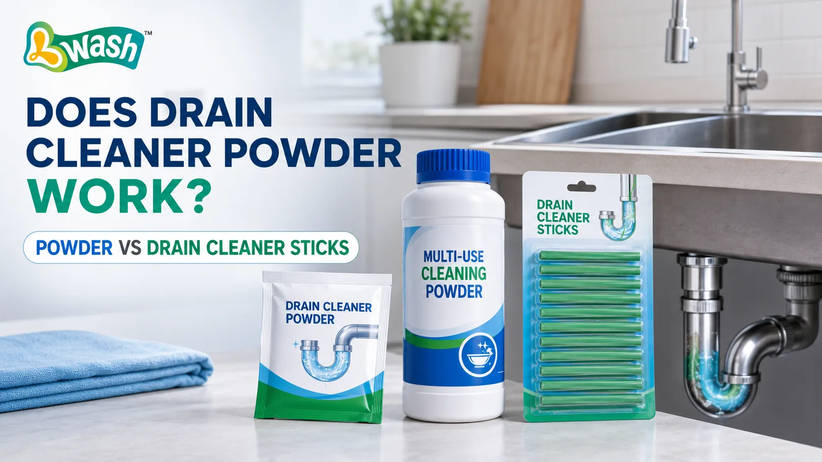 drain cleaner powder vs drain cleaner sticks