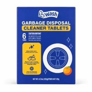 OEM garbage disposal cleaner tablets 6 tabs retail box from manufacturer