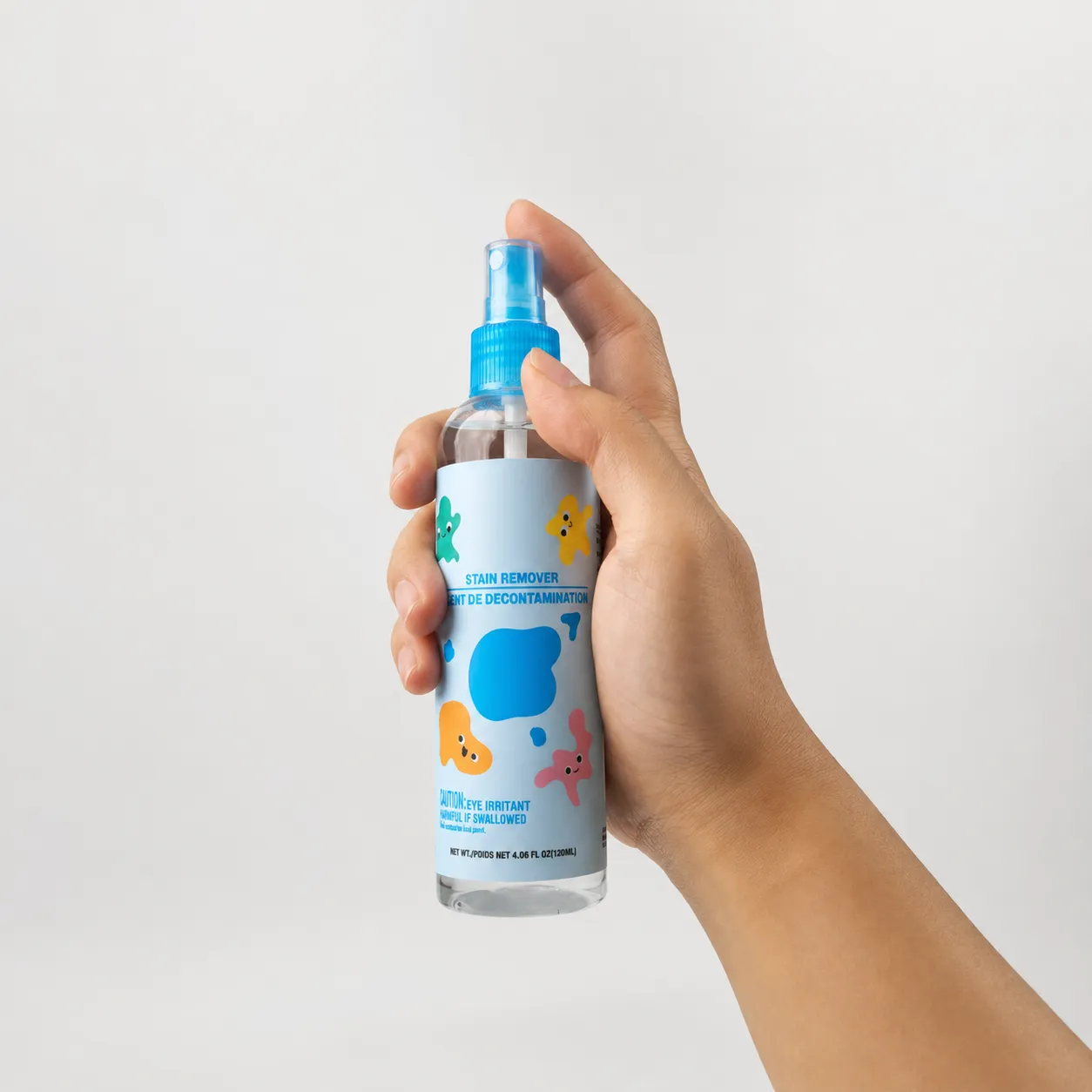 Handheld 120ml stain remover spray bottle