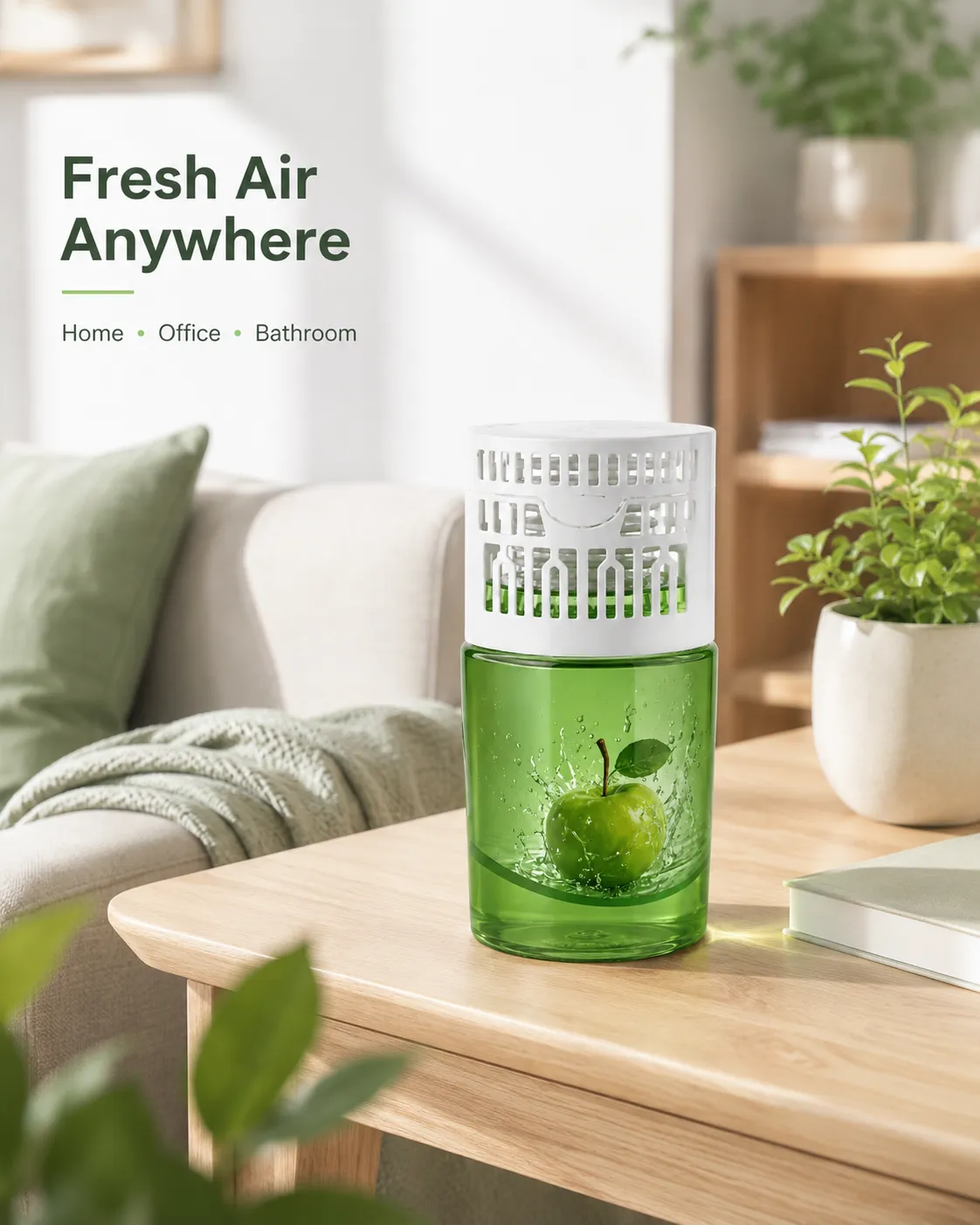 OEM gel air freshener with pink vented cap