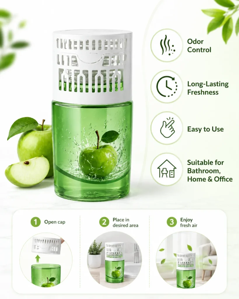Gel air freshener supplier product listing for OEM customization