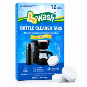 OEM bottle cleaning tablets manufacturer 12 pack unscented retail box