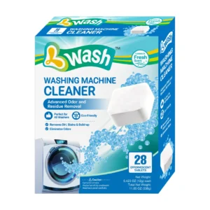 6 pack washing machine cleaner tablets retail box with fresh scent packaging