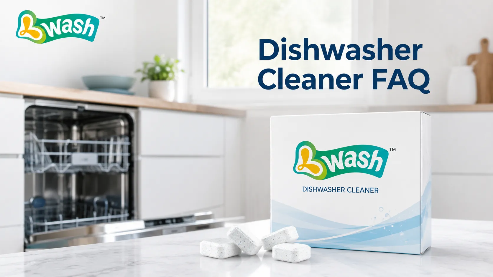 dishwasher cleaner tablets for cleaning the inside of a dishwasher
